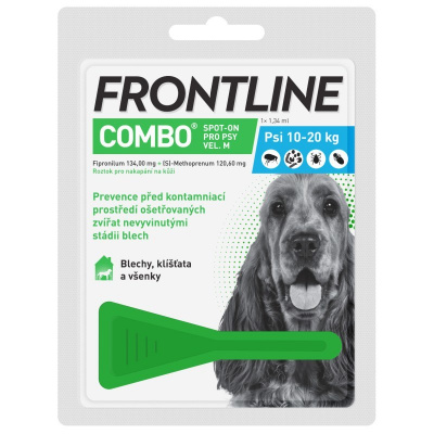 Boehringer FRONTLINE COMBO spot-on pro psy M (10-20kg)-1x1,34ml