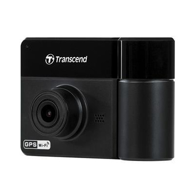 Transcend DrivePro 550B duální autokamera, Full HD 1080/1080, úhel 150°/130°, 64GB microSDXC,GPS/G-Senzor/Wi-Fi, černá (TS-DP550B-64G)
