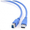 GEMBIRD Kabel USB 3.0 A-B propojovací 3m (modrý) CCP-USB3-AMBM-10