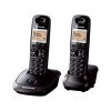 KX-TG2512FXT Panasonic - DECT bezdrátový telefon, 3-řád. displ., 2 sluch. CLIP, hlas. tel, konference,titan-černá