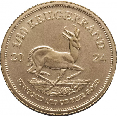 South African Mint Krugerrand zlaté mince Südafrika 1/10 oz