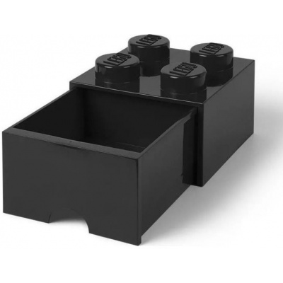 Úložný box LEGO stolní box 4 se zásuvkou - černá (5711938031909)