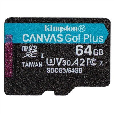 Paměťová karta Kingston Canvas Go! Plus MicroSDXC 64GB UHS-I U3 (170R/70W)