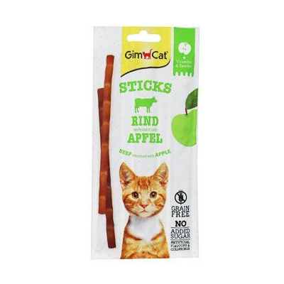 Gimcat Superfood Duo-sticks hovězí a jablko 3ks