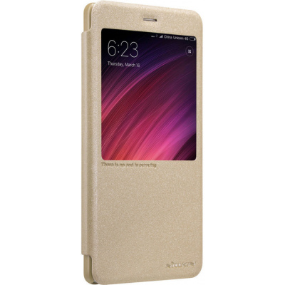 Nillkin Sparkle S-View Pouzdro GOLD zlatá barva pro Xiaomi Redmi Note 5A