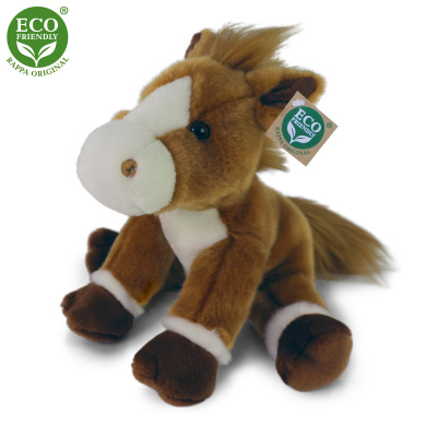 RAPPA Plyšový kůň sedící 30 cm ECO FRIENDLY (8590687211445)