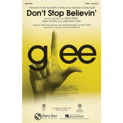 Journey: Don't Stop Believin' (Glee) - 2 Part (noty pro dvojhlasý zpěv) - SADA 5 ks