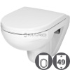 JIKA Lyra plus WC klozet závěsný Compact, délka 49 cm, splachování 6/3 l, bílý H8233820000001
