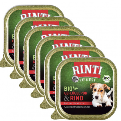 RINTI - Vanička RINTI Bio hovězí 6 x 150 g