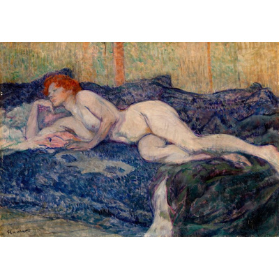 Reprodukce - DDSO-5040 Henri Toulouse-Lautrec - Odpočívající nahá žena