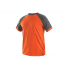 Tričko CXS OLIVER, krátký rukáv, oranžovo-šedé Velikost: XL