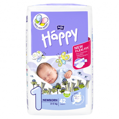 Bella Happy NewBorn dětské pleny 2-5 kg/42ks