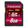 Transcend 8GB SDHC (Class 10) UHS-I 600x (Ultimate) MLC paměťová karta - TS8GSDHC10U1