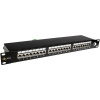 19" patch panel Solarix 24 x RJ45 CAT6 STP černý 1U SX24-6-STP-BK 24200124