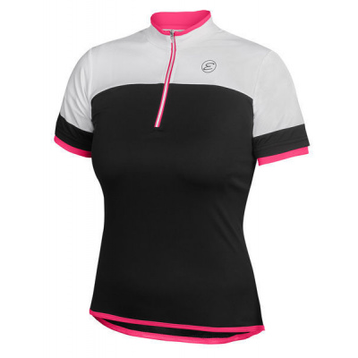Dámský cyklistický dres Etape Clara, černá/růžová Kalas velikost: 5 (XL)
