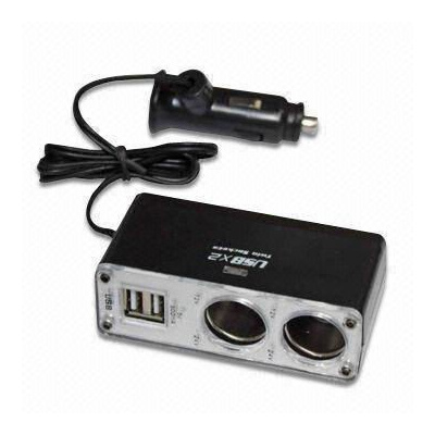 Auto zástrčka 2x CL 12V výstup + 2x USB 5V