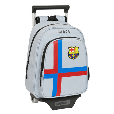 F.C. Barcelona Dětský batoh na kolečkách FC Barcelona Sivá (27 x 33 x 10 cm)