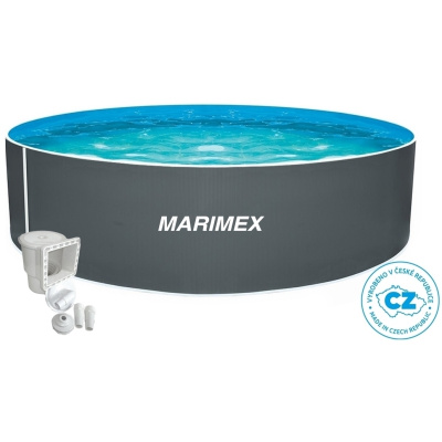 Marimex 10340217 Bazén Orlando 3,66x0,91m - ŠEDÝ + skimmer