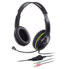 Genius HS-400A Headset, náhlavní, drátový, mikrofon, 3,5mm jack, černý 31710169100