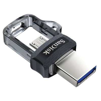 Flash USB Sandisk Ultra Dual m3.0 32GB OTG MicroUSB/USB 3.0 - černý
