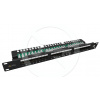 Patch panel Solarix 24 x RJ45 CAT5E UTP s vyvazovací lištou 1U SX24L-5E-UTP-BK-N 24000030