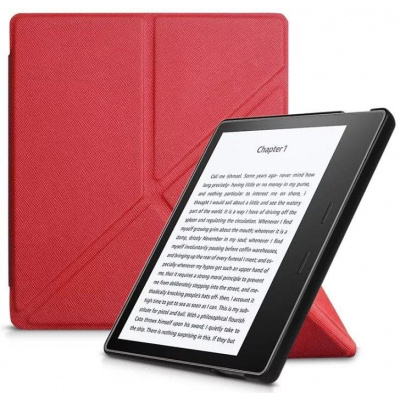 Pouzdro na čtečku knih Durable Lock Origami DLO-02 - Pouzdro na Amazon Kindle Oasis 2 / 3 - červené (8594211253574)
