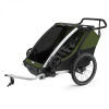 Thule Chariot Cab 2 Cypress Green 2021 + bike set + běžecký set + kočárkový set