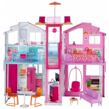 Mattel Barbie domeček 3 poschodí - vilový dům DLY32