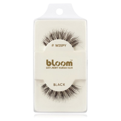 Bloom Natural nalepovací řasy z přírodních vlasů (Wispy, Black) 1 cm