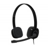 Logitech Headset Stereo H151/ drátová sluchátka + mikrofon/ 3,5 mm jack/ černá