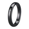 KM1010-4 Dámský keramický prsten černý, šíře 4 mm - 50 | 50