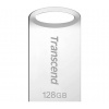 Transcend 128GB JetFlash 710S, USB 3.1 Gen 1 flash disk, malé rozměry, stříbrný kov (TS128GJF710S)
