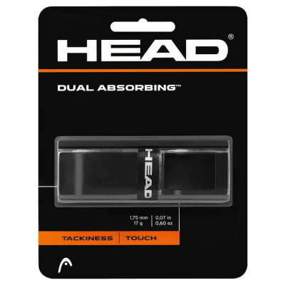 Head Základní omotávka HEAD Dual Absorbing tl. 1,75 mm černá 1ks 2023/24