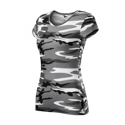 MALFINI® Camo Pure C22 Tričko dámské Barva: camouflage gray, velikost: 2XL