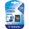 VERBATIM Premium microSDXC 128GB UHS-I V10 U1 + SD adaptér - 44085