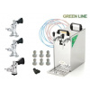 LINDR KONTAKT 40/K Green Line výčepní zařízení 2 kohouty - sestava komplet bajonet + plochý + kombi, SET01613