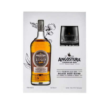 Angostura 1919 8y 40% 0,7 l (dárkové balení 2 sklenice)