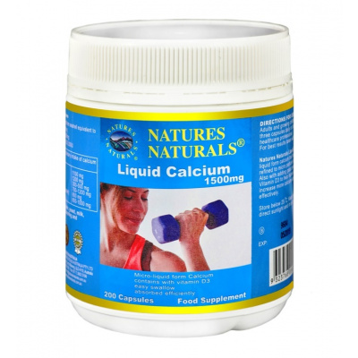 Australian Remedy Liquid Calcium 1500 mg - tekutý vápník - 200 kapslí