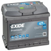 EXIDE Baterie EXIDE PREMIUM CARBON 12V 47Ah / 450A EA472