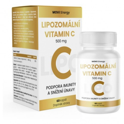 MOVit Lipozomální Vitamin C 500 mg 60 kapslí - Doplněk stravy pro podporu imunitního systému