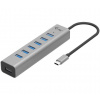 i-tec USB-C nabíjecí HUB Metal/ 7 portů/ USB-A 3.2 Gen 1/ kovový (C31HUBMETAL703)