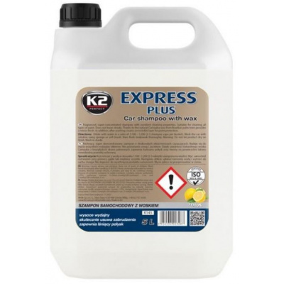 K2 EXPRESS PLUS - Autošampon s voskem, 5L