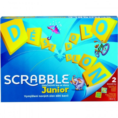 Hra Scrabble Junior Original CZ, Mattel Y9738