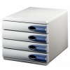 Zásuvkový box Leitz Allura bílý - 4 zásuvky