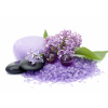 WEBLUX Fototapeta vliesová spa products and lilac flowers - 22944776 lázeňské produkty a květiny lila, 145 x 100 cm