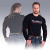 MadMax Kompresní triko s dlouhým rukávem MSW902 černočervené XXL