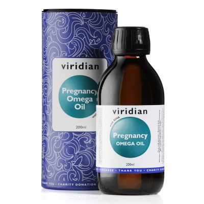 Viridian Nutrition Pregnancy Omega Oil 200ml (Směs olejů pro těhotné poskytující omega 3, 6 a 9)