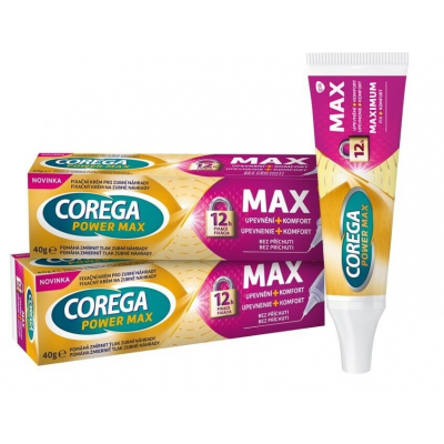 Corega Max Upevnění + Komfort Fixační krém 2 x 40 g