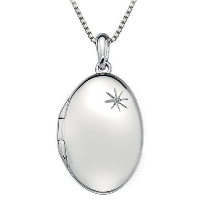 Stříbrný přívěsek Hot Diamonds Memoirs Oval Locket