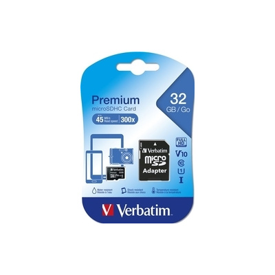 VERBATIM 44083 microSDHC 32GB cl10 adapt